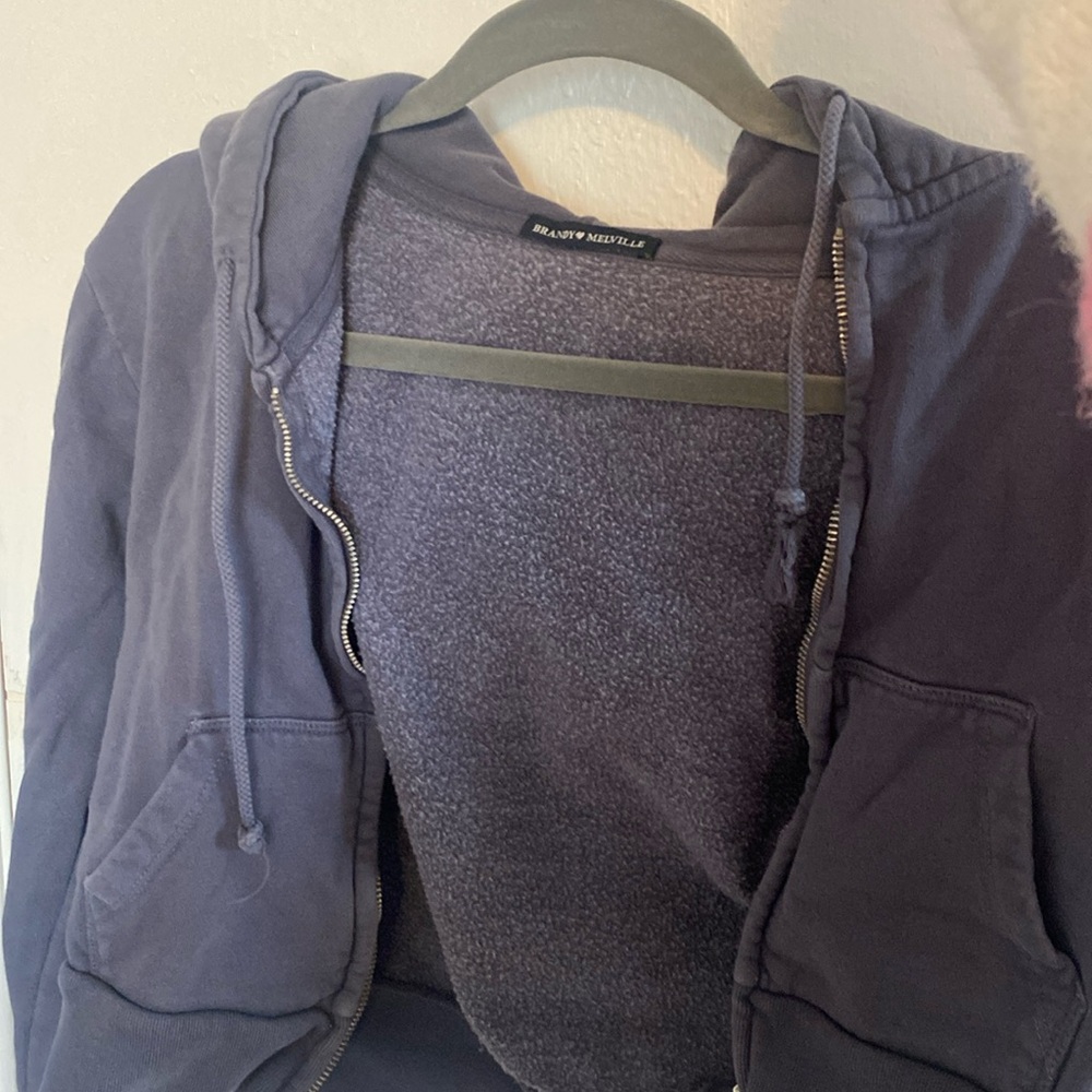 Brandy Melville cropped zip up